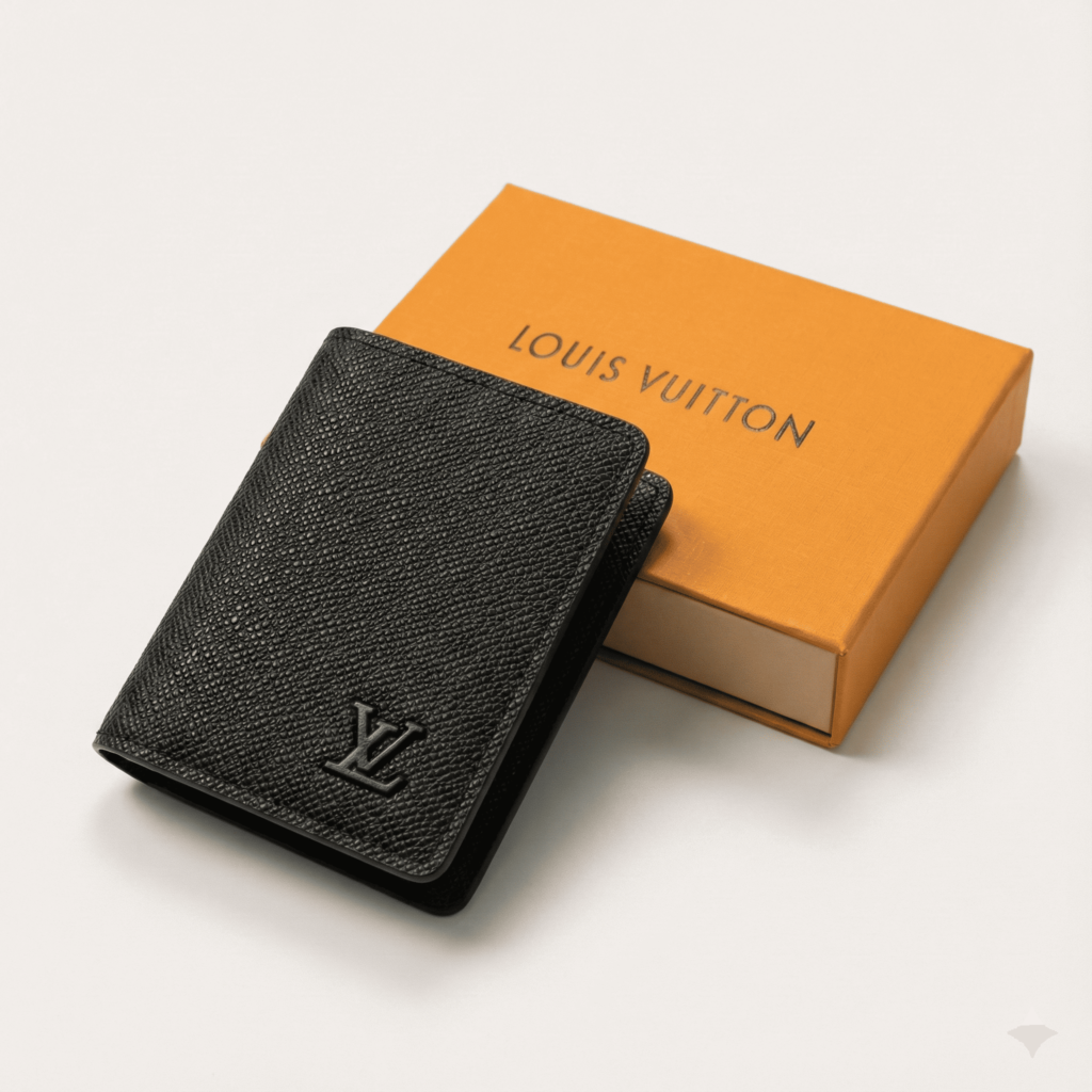 Louis Vuitton plain wallet in black