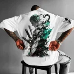 T-shirt à manches courtes et col ras du cou pour Couple, ample, grande taille, rétro, en coton lourd, une pièce, style japonais, dernière collection – AliExpress 26